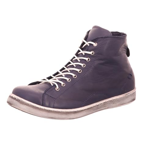 Andrea Conti 0341500 Schuhe Damen Boots Halbschuhe Sneaker High Top, Größe:40 EU, Farbe:Blau von Andrea Conti