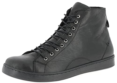 Andrea Conti Damen High Top Sneaker, schwarz, 38 EU von Andrea Conti