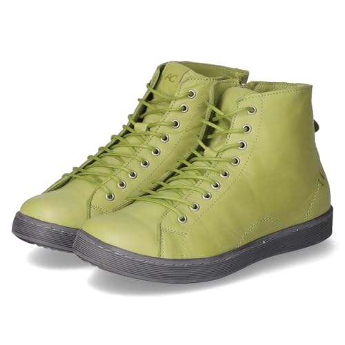 Andrea Conti 0344900/262 Schnürstiefel Glattleder Damen in grün - Gr. 38 von Andrea Conti