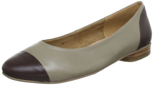 Andrea Conti 0595427, Damen Ballerinas, Beige (Taupe/Dunkelbraun 196), EU 39 von Andrea Conti