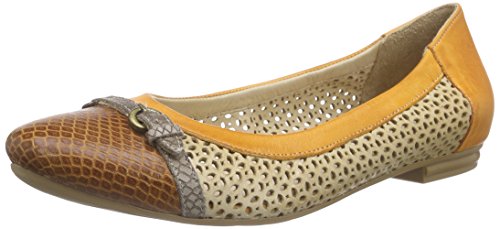 Andrea Conti 1469200, Damen Geschlossene Ballerinas, Orange (orange kombi. 219), 38 EU von Andrea Conti