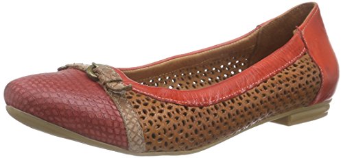 Andrea Conti 1469200, Damen Geschlossene Ballerinas, Rot (rot comb 38), 39 EU von Andrea Conti