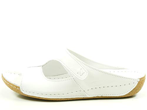 Andrea Conti Damen 0773402 Pantoletten, Weiß Weiß 001, 39 EU von Andrea Conti