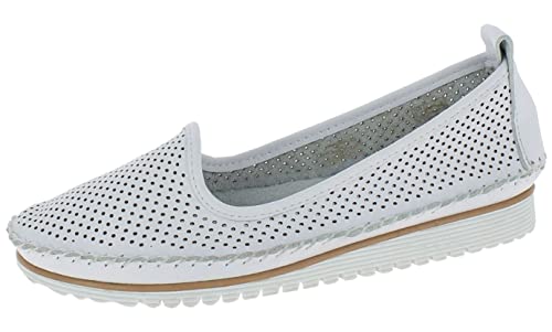 Andrea Conti Damen 0021714 Slipper, weiß, 40 EU von Andrea Conti