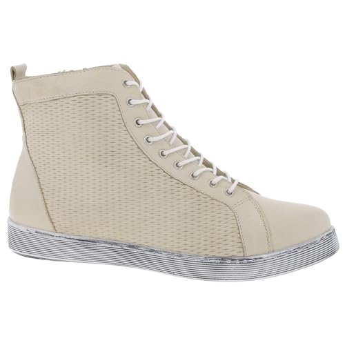 Andrea Conti Damen Schnürer Sneaker, Creme, 37 EU von Andrea Conti