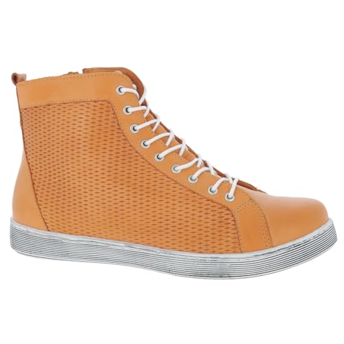 Andrea Conti Damen Schnürer Sneaker, Mandarine, 36 EU von Andrea Conti