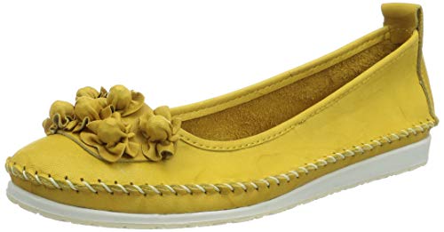 Andrea Conti Damen 0027987 Slipper, gelb, 37 EU von Andrea Conti