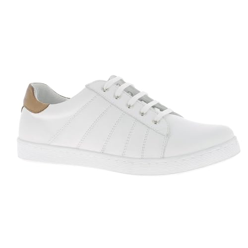 Andrea Conti Damen Sneaker, weiß/Brandy, 39 EU von Andrea Conti