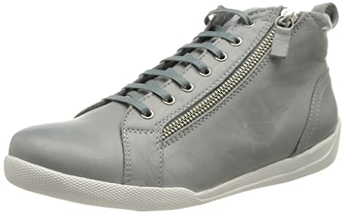 Andrea Conti Damen Schnürer Sneaker, hellgrau, 37 EU von Andrea Conti