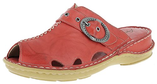 Andrea Conti Damen 0247402 Sandale, Rot Komb, 38 EU von Andrea Conti