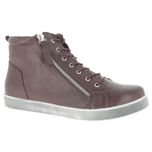 Andrea Conti Damen 0340016 Sneaker, Burgund, 40 EU von Andrea Conti