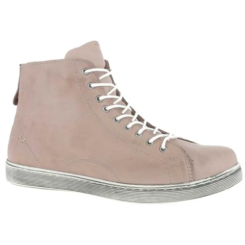 Andrea Conti Damen 0341500 Schnürboots Sneaker High mit Reißverschluss, Größe:38 EU, Farbe:Rosa von Andrea Conti