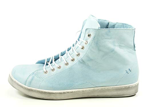 Andrea Conti Damen 0341500 Hohe Sneaker, Hellblau, 39 EU von Andrea Conti