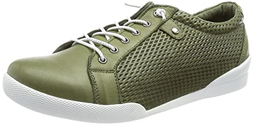 Andrea Conti Damen Sneaker, Oliv, 39 EU von Andrea Conti