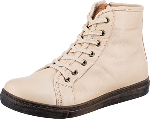 Andrea Conti Damen Sneaker, Creme/Brandy, 39 EU von Andrea Conti