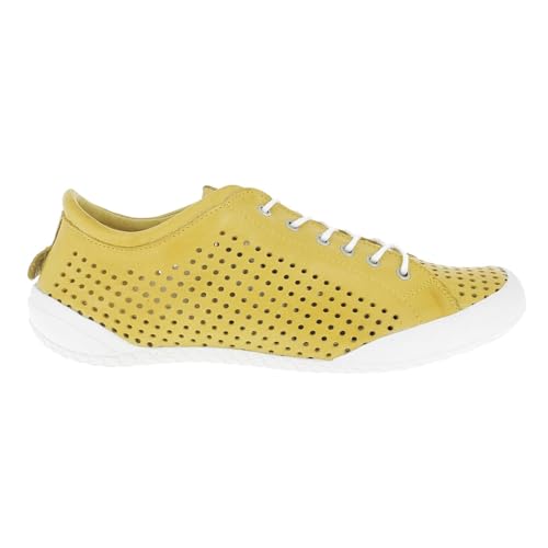 Andrea Conti Damen Schnürer Sneaker, Zitrone, 36 EU von Andrea Conti