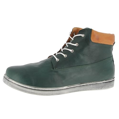 Andrea Conti Damen 0346808 Hohe Sneaker, Mehrfarbig (Bottle/Cognac 523) von Andrea Conti
