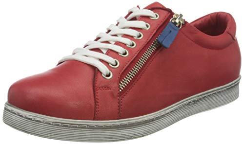 Andrea Conti Damen 0346839 Sneaker, rot/Jeans, 42 EU von Andrea Conti