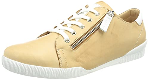 Andrea Conti Damen 0347839 Sneaker, Camel/weiß, 38 EU von Andrea Conti