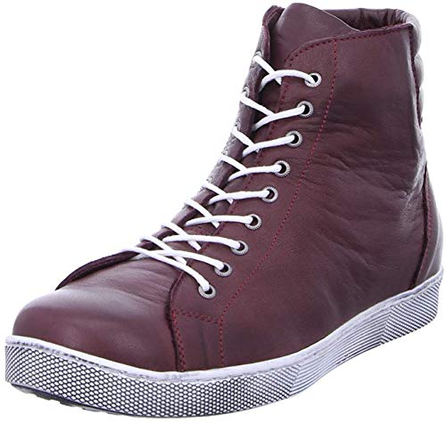 Andrea Conti Damen 0347843 Hohe Sneaker, Rot (Burgund 582), 38 EU von Andrea Conti