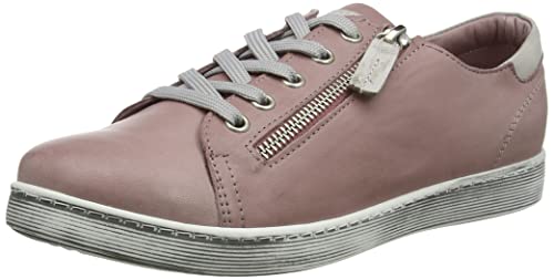 Andrea Conti Damen 0347893 Sneaker, Mauve/Silbergrau, 38 EU von Andrea Conti