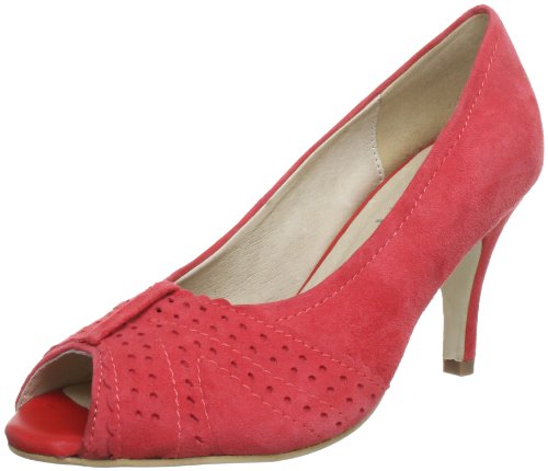 Andrea Conti Damen 0595451 Peep-Toe, Rot (rot 021) von Andrea Conti