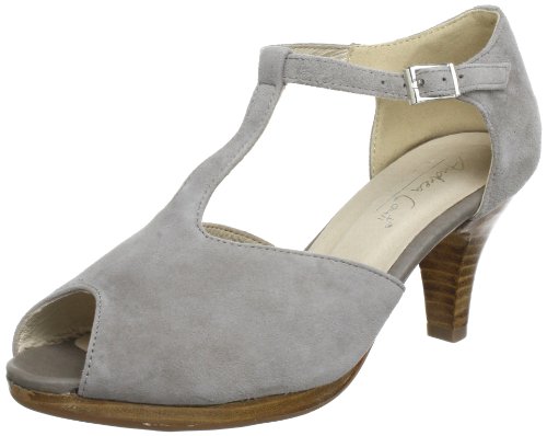 Andrea Conti Damen 0615341 Peep-Toe, Grau (grau 031) von Andrea Conti