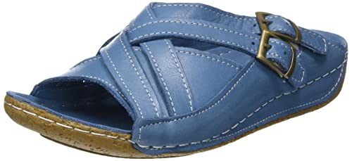 Andrea Conti Damen 0771516 Sandale, bleu, 38 EU von Andrea Conti