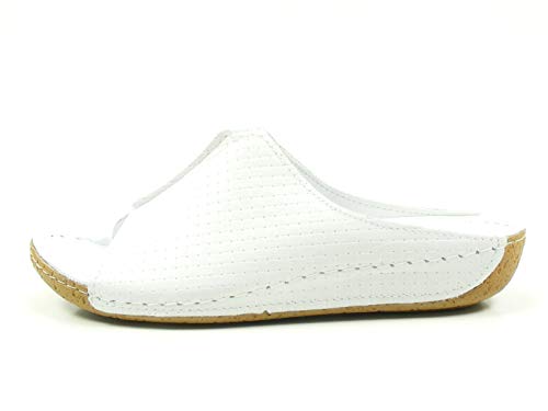 Andrea Conti Damen 0773413 Pantoletten, Weiß (Weiß 001) von Andrea Conti