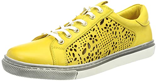 Andrea Conti Damen 0829641 Sneaker, gelb, 42 EU von Andrea Conti