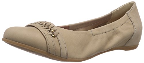 Andrea Conti Damen 1009218066 Geschlossene Ballerinas, Beige (Taupe 066), 37 von Andrea Conti