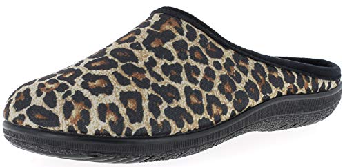 Andrea Conti Damen 1156807 Pantoffeln, Braun (Leopard 255) von Andrea Conti