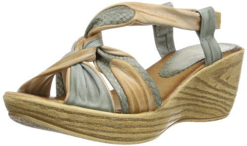 Andrea Conti Damen 1397402 Sandalen, Mehrfarbig (Cognac/kombiniert 134) von Andrea Conti