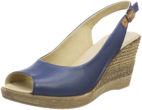 Andrea Conti Damen 1675710 Offene Sandalen, Blau (Jeans) von Andrea Conti