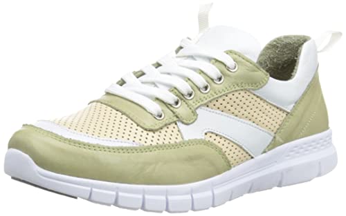 Andrea Conti Damen 1703600 Sneaker, kaki/weiß/Creme, 39 EU von Andrea Conti