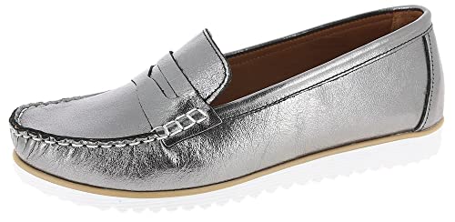 Andrea Conti Damen Ballerina Ballerinas, Altsilber, 36 EU von Andrea Conti