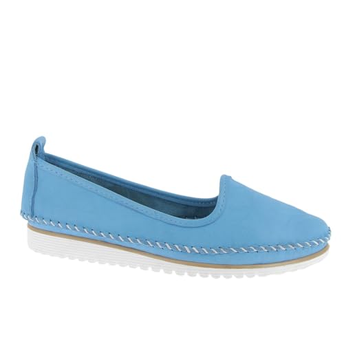 Andrea Conti Damen Ballerina Ballerinas, Azur, 38 EU von Andrea Conti