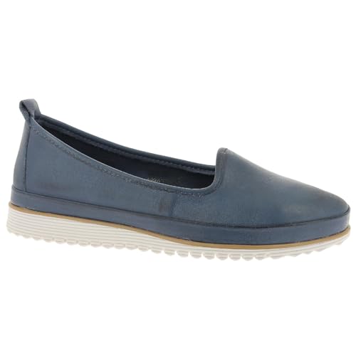 Andrea Conti Damen Ballerina Ballerinas, Jeans, 36 EU von Andrea Conti