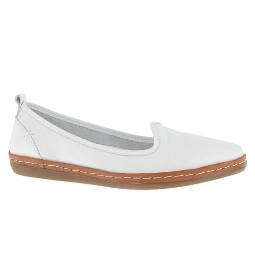 Andrea Conti Damen Ballerina Ballerinas, weiß, 40 EU von Andrea Conti