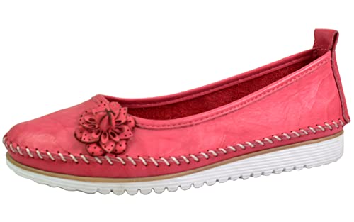Andrea Conti Damen Ballerina leicht Leder Blüte Florale Applikation 0023645, Größe:42 EU, Farbe:Rosa Andrea Conti Damen Ballerina leicht Leder Blüte Florale Applikation 0023645, Größe:42 EU, Farbe:Rosa von Andrea Conti