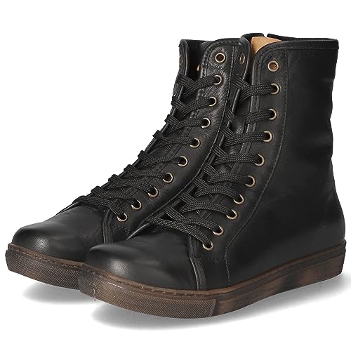 Andrea Conti Damen Boot Halblange Stiefel, schwarz/Brandy, 38 EU von Andrea Conti