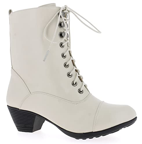 Andrea Conti Damen Boot Mode-Stiefel, Off White, 41 EU von Andrea Conti