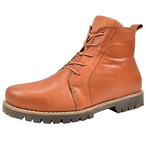 Andrea Conti Damen Stiefelette Leder Schnürboot Profilsohle 0342828, Größe:38 EU, Farbe:Braun von Andrea Conti