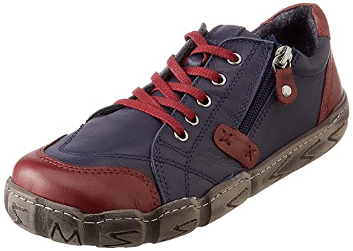 Andrea Conti Damen Boot Sneaker, dunkelblau/Burgund, 38 EU von Andrea Conti