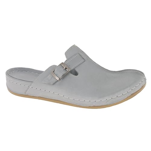 Andrea Conti Damen Clogs, hellgrau, 35 EU von Andrea Conti