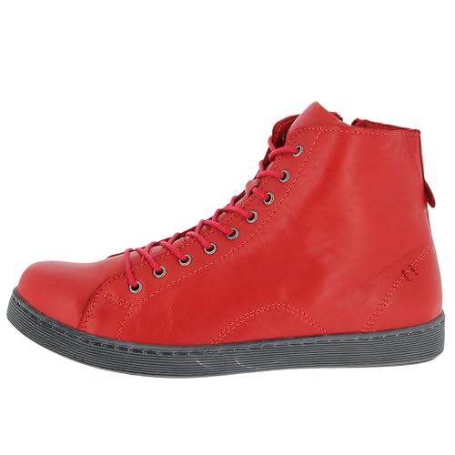 Andrea Conti Damen High Top Sneaker, Chili/grau, 41 EU von Andrea Conti
