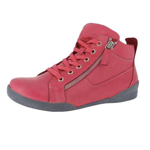 Andrea Conti Damen High Top Sneaker, hot pink, 38 EU Andrea Conti Damen High Top Sneaker, hot pink, 38 EU von Andrea Conti