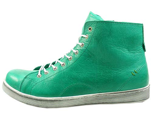 Andrea Conti Damen High-Top Sneaker 0341500 Schnür-Boots, Größe:38 EU, Farbe:Grün von Andrea Conti