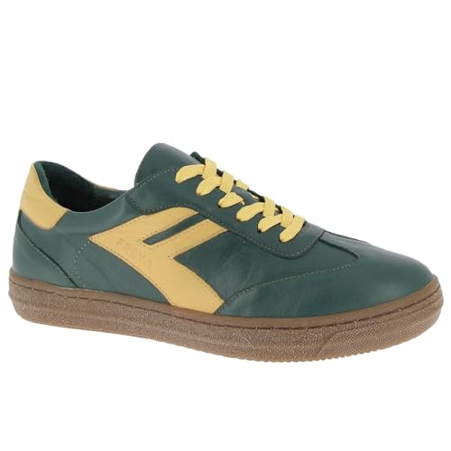 Andrea Conti Damen Low Top Freya Sneaker, Bottle/Curry/Dark Gum, 38 EU von Andrea Conti
