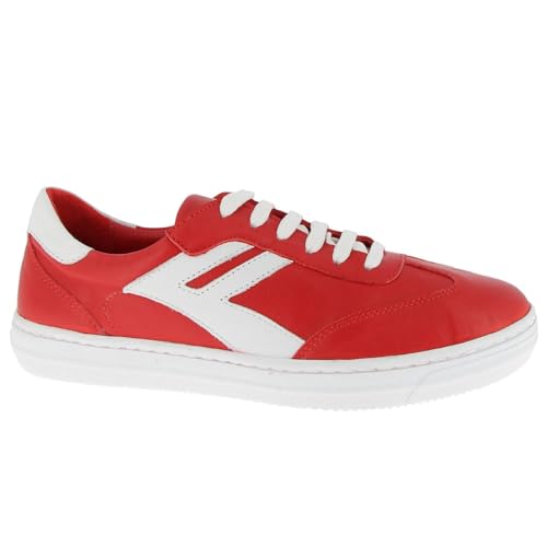 Andrea Conti Damen Low Top Freya Sneaker, Chili/weiß, 38 EU Andrea Conti Damen Low Top Freya Sneaker, Chili/weiß, 38 EU von Andrea Conti